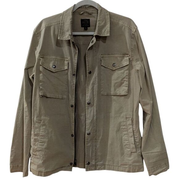 Lucky Brand Type L-54C Twill Utility Jacket Men's M Tan Textured - Picture 2 of 8